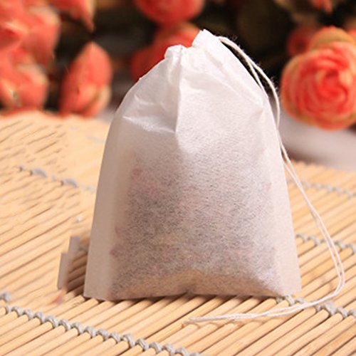 100pcs Teabags 5.5x7CM Empty Scented Tea Bags With String Heal Seal Filter Paper