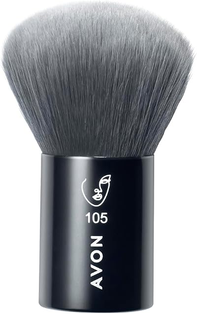 Avon Kabuki Brush Powder Bronzer Vegan Handle Recycled Plastic Natural Finish