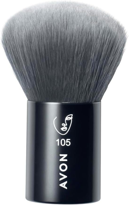 Avon Kabuki Brush Powder Bronzer Vegan Handle Recycled Plastic Natural Finish