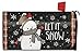 Celebrate Winter Snowman Magnetic Mailbox Cover Primitive Standard
