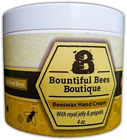 Bountiful Bees Boutique Beeswax Hand Cream 4 oz (Unscented)