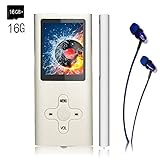 MP3 Player/MP4 Player,EVASA with a 16 GB TF Card Portable Digital Music Player/Video/Voice record/FM Radio/E-Book Reader,Ultra Slim 1.8''Screen