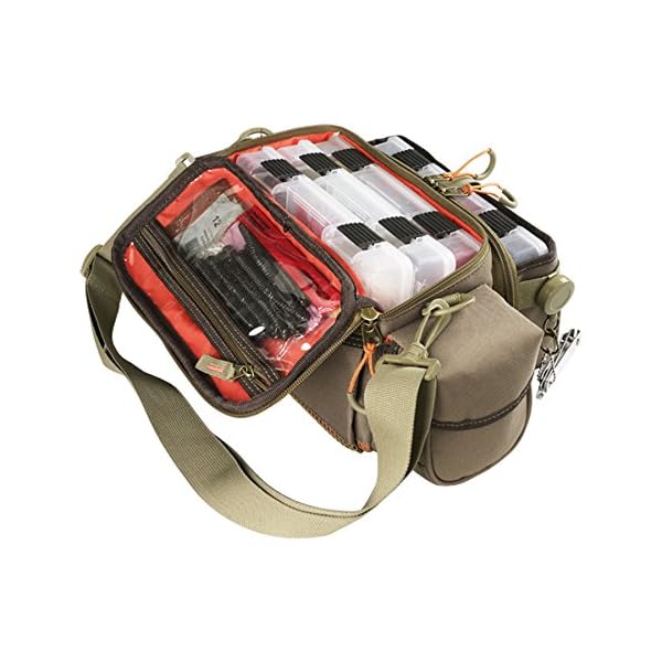 Wild-River-by-CLC-WT3505-Tackle-Tek-Mission-Lighted-Convertible-Tackle-Bag-with-Four-PT3500-Trays-Small