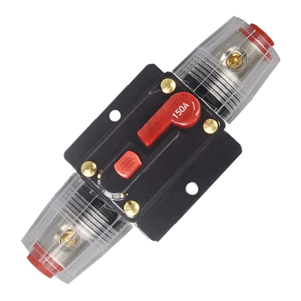 Photo 1 of ANJOSHI 150A Fuse Holders Inline Circuit Breaker for Car Audio and Amps Overload Protection Reset Fuse Inverter 12V-42V DC Replace Fuses(150A)