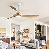 Sofucor 52 inch Ceiling Fans with Lights, Solid