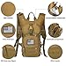 Gelindo Military Tactical Hydration Backpack with 2L Water Bladder Light Weight, MOLLE Tactical Assault Pack for Hiking Biking Running Walking Climbing Outdoor Travel(Khaki)