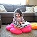 Flower Pillow to be Used as Floor Pillow or Decorative Pillow - Adorable Daisy Flower Shape and Color Pink - Large, Soft and Cozy Pillow for Floor Sitting, Playtents, Girls Bedroom Decor