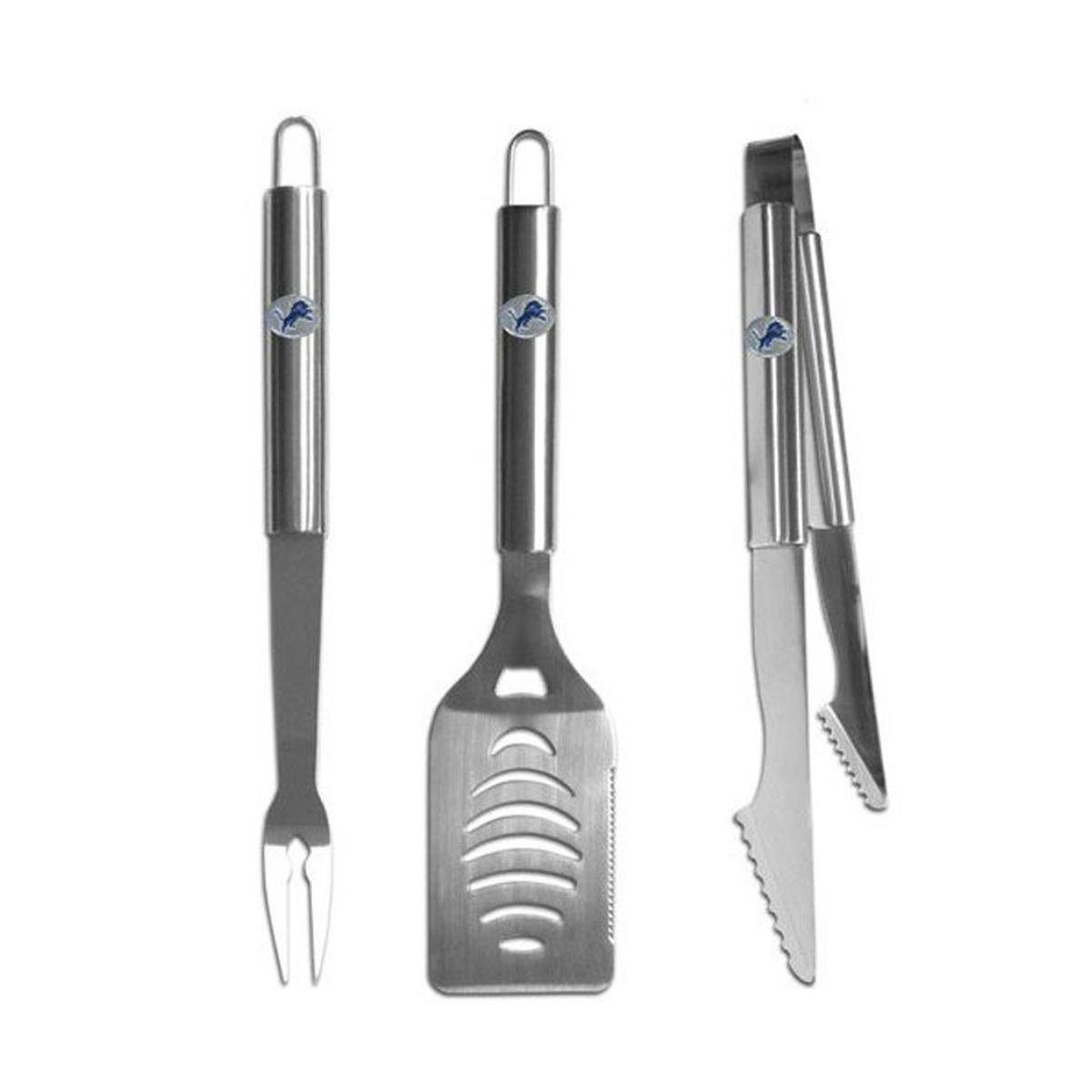 Siskiyou Sports NFL Fan Shop Arizona Cardinals Stainless Steel BBQ Set 3 piece Brushed Metal