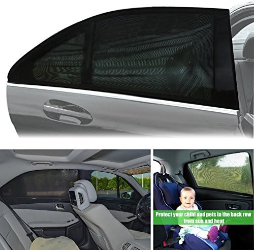 KaiMing Universal Car Side Window Baby Breathable Shade Mesh (2 Pcs);Protect your baby and the old man from sunburn, Fits Most Cars