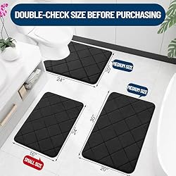OLANLY Memory Foam Bath Mat 30x20, Ultra Soft and