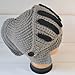 LOCOMO Roman Knight Helmet Visor Cosplay Knit Beanie Hat Cap Wind Mask FFH088GRY Gray