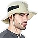 Tough Headwear Fishing Hat for Men & Women - Boonie Hat - Mens Beach Hat, Camping Hat, Gardening Hat, Outdoor Hat, Floppy Hat Light Khaki