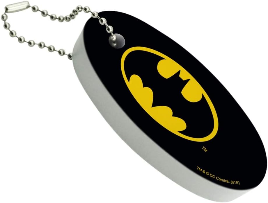 GRAPHICS & MOREBatman Logo Floating Keychain Oval Foam Fishing Boat Buoy Key Float Collection
