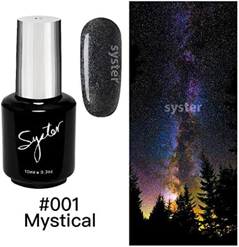 SYSTER 10ml Fall/Winter Nail Art Soak Off UV Gel Polish Manicure UV/LED Lamp (#001)