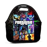 LSJBB Custom 3D Printing Fort-nite Cover Handbag Bento Bag/Lunch Box/Picnic Bag with Zip & Handle