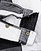 JoJoJoy Men's Casual Long Sleeve Plaid Button Down Shirt Contrast Color Block Pattern Black Size L