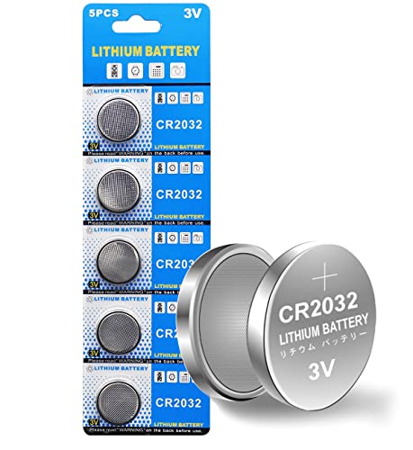 Cotchear 5pcs/Pack CR2032 Button Batteries BR2032 DL2032 ECR2032 Cell Coin Lithium Battery 3V CR 2032 for Watch