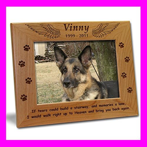 Personalized Custom Engraved 4x6 Pet Dog Memorial Picture Frame