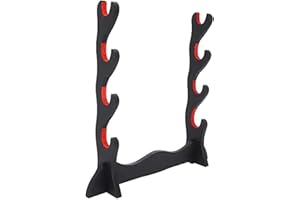 DZOTMYN Sword Stand, Velvet Padded Katana Wakizashi Tanto Holder - Wall Mount Display