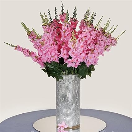 Buy 3 Artificial Delphinium Bushes Wedding Vase Centerpiece Decor