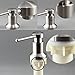 Sink Soap Dispenser Built in Hand Sink Pump 304 Stainless Steel - Brushed, Large Capacity 17 OZ Bottle, Countertop Thick Deck Installation, Well Built and Sturdy with a 5 Years Warranty