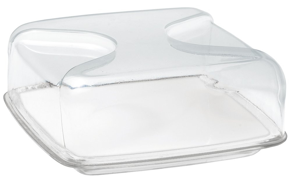 Guzzini - Gocce, Square Cheese Dish Set - Transparent, 25,5 25,5 x h11,5 cm - 27000000