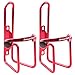 Water Bottle Cages, Dimples Excel Bike Bicycle Lightweight Water Bottle Holder Cages Brackets (2 PACK ( Red + Red ))