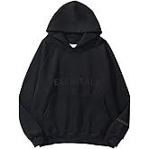 ESENITALS Hoodie for Men Fleece Sweatshirt Graphic Pullover Oversize Hip Hop Streetwear Workout Top Heavyweight