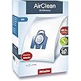 Miele Original AirClean 3D Efficiency GN Dust Bags for Vacuum Cleaners, 4 x Dust Bags, 1 x Motor Protection, 2 x Exhaust Filt