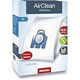 Miele Original AirClean 3D Efficiency GN Dust Bags for Vacuum Cleaners, 4 x Dust Bags, 1 x Motor Protection, 2 x Exhaust Filt