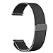 Vivoactive 3 Band,ViCRiOR Quick Release Milanese Loop Mesh Stainless Steel Metal Strap with Magnetic Closure Clasp for Garmin Vivoactive 3/3 Music, Forerunner 645 Music, Black