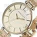 Anne Klein Women's AK/2210IMGB Gold-Tone and Ivory Marbleized Bangle Watch