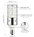 Vakey E12 LED Bulbs,12W LED Candelabra Light Bulbs 100 Watt Equivalent, 1200lm, Daylight White 6000K LED Chandelier Bulbs, Decorative Candle Base E12 Non-Dimmable LED Lamp, Pack of 3