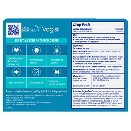 Vagisil Maximum Strength Feminine AntiItch Cream for Women, Sensitive