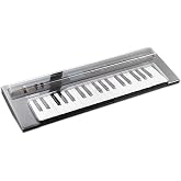 Decksaver DSLE-PC-REFACE - Yamaha Reface Series Cover | Smoked Polycarbonate Shell, Guards Faders, Knobs &amp; Switches, Dust, Liquid &amp; Impact Protection, Cables Stay Connected