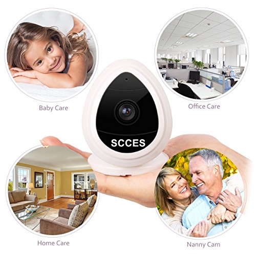 Wireless Security Camera, Mini IP Camera Home Wifi Wireless Security Surveillance Camera with Motion Detection/Email Alert Baby Monitor, Nanny Cam(white) - Thumbnail 6