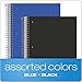 Oxford Spiral Notebooks, 5 Subject, College Ruled Paper, Durable Plastic Cover, 200 Sheets, 5 Divider Pockets, 2 per Pack (10388)