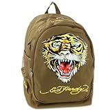 Ed Hardy Bruce Tiger Backpack - Brown