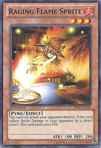Yu-Gi-Oh! - Raging Flame Sprite (BP01-EN136) - Battle Pack: Epic Dawn - 1st Edition - Starfoil Rare