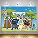 Daniu Cartoon Puppy Dog Pals Theme Backdrop Kids Birthday Party Photography Background Cake Table Decor Banner Baby Shower Photo Studio Booth Props 7X5FT Vinyl