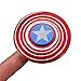 Bukit Cell 3-5 Min Captain American Shield RED Metal Fidget Spinner High Speed Durable Bearing Titanium Alloy Metal Hand Spinner EDC ADHD Focus Anxiety Stress Reliefspinner +BC stylus pen + BC cloth