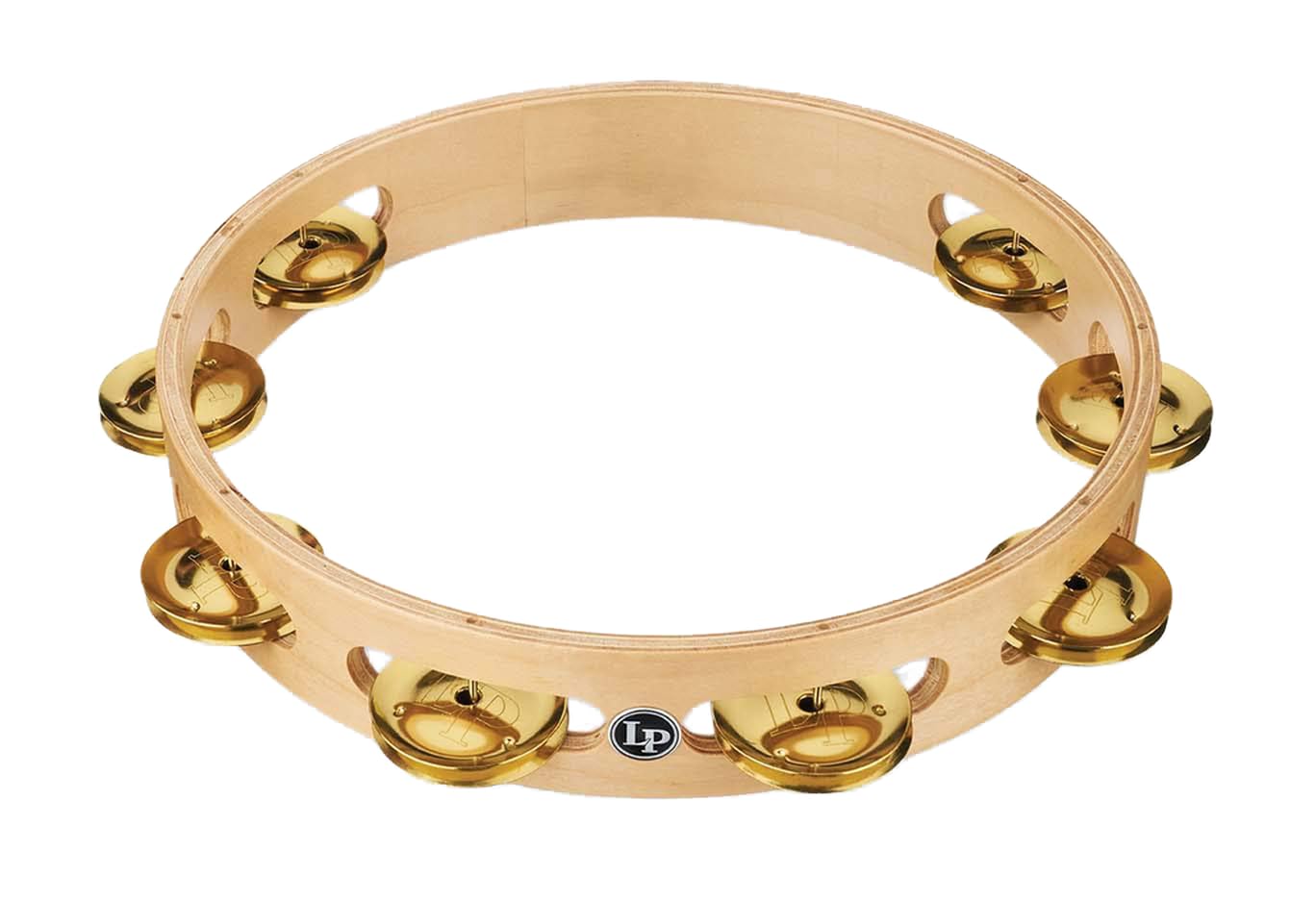 LP Latin Percussion Tambourin Pro 10" Single Row Tambourine Brass LP380A-BR