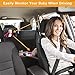 Baby Car Back Seat Mirror - Largest and Stable Safety Rear Facing For Car Infant Rearview Baby Newborn Mirror with Wide Crystal Clear View, Shatter proof, 360 Degree Adjustability, Secure Headrest