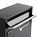 Display4top Wall Mounted Locking Drop Box Mailbox-Inter Office Mailbox-Letter Box,Ideal for Residential Deliveries, Schools, Office, Home, Mail Centers and More.(Black) (Large)