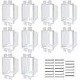 GIB cleaningtool 10-Pack BE1-2 White 1-Gang Electrical Outlet Box Extenders with 20 Screws, Non-Water Resistant, Polyamide Ma