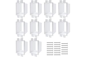 GIB cleaningtool 10-Pack BE1-2 White 1-Gang Electrical Outlet Box Extenders with 20 Screws, Non-Water Resistant, Polyamide Ma