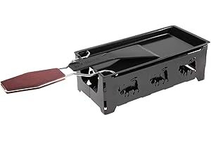 Cheese Melt Pan, Cheese Raclette Mini Raclette Portable Stovetop with Wooden Handle Roasting Tool None Stick Rotaster Baking 