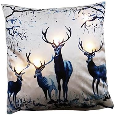 Light Up Decorative Pillows - Deers