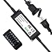 Outdoor Dimmer for String Lights SUNTHIN 240 Watts Wireless Remote Control Dimmer 50Ft Distance Auto Off Switch Timer for Led or Incandescent Strings Lights Patio Lights Dimmer Included 3 Prong Plug primary