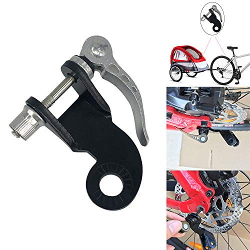 Coerni Bike Trailer Hitch Connector, Steel Bicycle Bike Trailer Coupler Attachment Angled Elbow for Burley Trailers